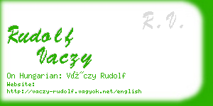 rudolf vaczy business card